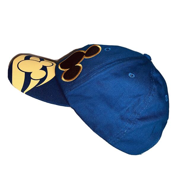 Mickey Disney Cap Cruise Line Oceaneer Club Lab Blue Gold Cotton Strapback EUC - Picture 6 of 8